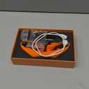 GPS Wireless Dog Fence with Free App, Electric Fence System with Training Collar, Portable Fence for Outdoor Use, Rechargeable Waterproof Flexiable Collar, Adjustable for Large Medium Dogs (Orange)