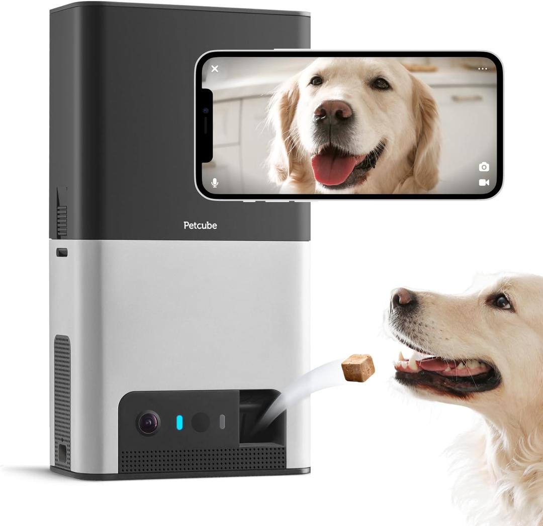 Petcube Bites 2 Wi-Fi Pet Camera with Treat Dispenser & Alexa Built-in, for Dogs and Cats. 1080p HD Video, 160 Full-Room View, 2-Way Audio, Sound/Motion Alerts, Night Vision, Pet Monitor Petcube Bites 2 Wi-Fi Pet Camera with Treat Dispenser & Alexa Built-in, for Dogs and Cats. 1080p HD Video, 160 Full-Room View, 2-Way Audio, Sound/Motion Alerts, Night Vision, Pet Monitor