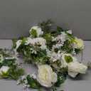 Wedding Arch Flowers, Artificial Floral Swags, 23" Decorative Swag, Welcome Sign Flowers, Artificial Flower Swag for Door Wedding Party Wall Home Decor (Ivory)