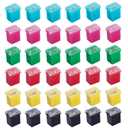 36 Pcs Car Fuses Automotive Fuses Assortment Kit Low Profile Standard Box Shaped Micro Cartridge Fuses 20A 30A 40A 50A 60A 80A for Ford Chevy/GM Nissan Toyota Pickup Trucks Cars and SUVs