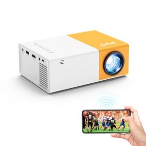 PVO Projector WiFi Portable Movie Projector 1080P, Phone Screen Can Be Mirrored to VideoProjector Via WiFi Or Via Data Cable, Compatible With Smartphone/ Tablet/ Laptop/TV Stick/PS/Type-C/USB Drive