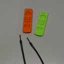 2 Pcs Glowing Remote Cover Compatible with Lenovo FireTV Stick, HD, 3rd Gen., 4K Remote Controller, Silicone Protective Case with Lanyard, Glowing Green + Red