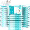 Plus Lotion Facial Tissues Nose Papers 3 Ply Ultra Soft Travel Size On-The-Go Pocket Pack 40 Cubes 40 Tissues Per Box(1600 Tissues Total)