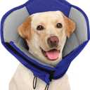 AOFITEE Large Dog Cone - Soft Dog Cone Stop Licking, Adjustable Extra Large Cones Dogs for Wound Healing, Pet Elizabethan Cones Collar After Surgery, XL Fabric Pet E-Collar, Blue X-Large