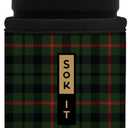 Sok It BotlSok Water Bottle Sleeve Insulated Neoprene Cover (Green Tartan, Fits 12oz CamelBak or Nalgene)
