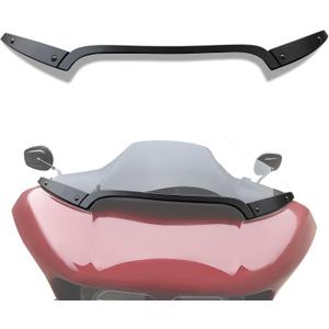 Windshield Trim Kit for Road Glide 15-24, Black Split Aluminum Windscreen Side Center Trim Kit for Harley Touring Road Glide Ultra FLTRU FLTRX Special FLTRXS 2015-2024 Accessories