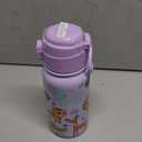 GOPPUS 12oz Kids Water Bottle  BPA-Free, Leak-Proof, Insulated Stainless Steel  Sweat-Proof, Reusable for School, Sports, and Outdoor Activities (Purple Zoo)
