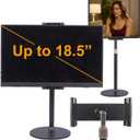 Portable Monitor Stand Tablet Stand for Desk Kindle Holder with Metal Disk, Telescopic Pole and Super Wide Clamp Portable Monitor Mount 15.6 inch 18.5 inch FL12C