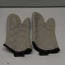 ARCLIBER Oven Mitts 1 Pair of Quilted Lining,Heat Resistant Kitchen Gloves,Classic Flame Oven Mitt Set,Grey 13 Inches (Gray)