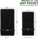 5G Phone Shield, Cell Phone EMF Protection, Radiation Protection Sleeve That Works for Any Phone, No Signal Interference & Battery Drainage, 2nd Gen, Black, Regular Size, 3 x 6 inches