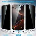 Fotbor [3+3 Pack Privacy Screen Protector for iPhone 16 Pro Max, 26 Anti-Spy & Blue Light Filter Tempered Glass with 3 Camera Lens Protectors, 3X Reinforced, Easy Alignment