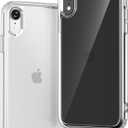 ONES for iPhone XR Case Clear, [PC + TPU Hybrid][Military-Grade Drop Protection][Anti-Yellowing], Shockproof Silicone Hard Cover for iPhone XR, Transparent Slim Case