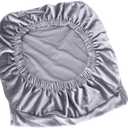Mobestech Elastic Chair Cover Sleeve Removable Stretchy Protector for Dining Party Office Use Grey Spandex Slipcover for Chairs, Pack of 2