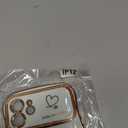 ZONRW for iPhone 12 Pro Max Case Magnetic,for Women Girls Soft Cute Wave Frame Curly Shape Love Heart Luxury Plating Phone Case Compatible with MagSafe Shockproof Back Cover 6.7"-White