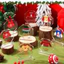 Misdary 8 Pcs Funny Ugly Sweater Gingerbread Christmas Acrylic Trophy Award 4 Inch Christmas Party Trophy Award Contest Prizes for Costume Contest Xmas Winner Holiday Party Supplies