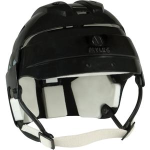 MyLec Pro Helmet with Chin Strap, Lightweight & Durable, High-Impact Plastic, Roller Hockey with Ventilation & Adjustable Elastic Straps, Secure Fit, 1/ 2" Foam Padding (Black, Large)