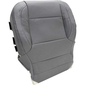 Priprilod Leather Driver or Passenger Bottom Seat Cover Ash Gray（#H3C or 4D7） Compatible with Chevy Silverado/GMC Sierra 1500 2500HD 3500HD 2014 2015 2016 2017 2018 2019