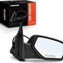 A-Premium Passenger Side Mirror - Compatible with 2014-2019 Chevy & GMC Models - Silverado Sierra 1500 2500 3500 HD - Heated Manual Folding Black - Outside Rear View Mirror - w/Power Glass