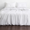 Bedding set Mattress cover, bed sheet, and 2 pillowcases ( Linen, King Size ,White )