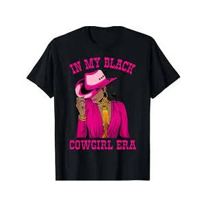 In My Cowgirl Era Groovy Western Rodeo Cowgirls T-Shirt BROWN L