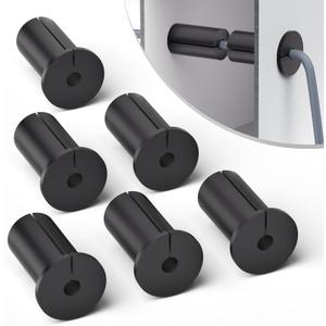 1 Inch Wall Grommets for Starlink Cable 6 PCS Rubber Starlink Cable Wall Grommet for 1 Inch Wall Hole Waterproof Rubber Wall Bushing Grommet for Organizing Protecting Cords Black 6 Pack