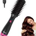 Hot Air Brush Blow Dryer in One, Upgraded, Hair Drying Hair Blowout Brush,One Step Hair Dryer and Styler Hot Air Negative Ion Anti-frizz Blowouts, Salon Volumizer & Straightener