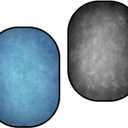 Kate Collapsible Backdrop Pop Up Photo Backdrops Gray Blue Folded Background for Portrait Photography, for Video, for Live Stream, 5x6.5ft (CB01)