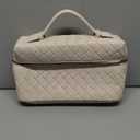 DAILANDO Small Woven Crossbody Purse for Women Designer Mini Top Handle Tote Box Bag With Long Detachable Shoulder Strap (Beige)