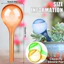 9 Pcs Plant Watering Globes 135 cm, Colored Self Watering Globes Automatic Watering Bulbs Plastic Plant Water Globes Drip Irrigation Device for Indoor Outdoor Plants