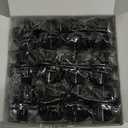 C&AHOME 24 pcs Wire Cube Plastic Connectors for Cube Storage Modular Closet Organizer and Metal Grid Shelving Unit Black