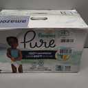 Pampers Pure Baby Diapers, Size 4 (22-37 lbs), 108, Up to 100% Leakproof, Premium Hypoallergenic Soft Diapers