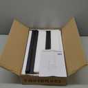 TUTOTAK End Table, Side Table, Tall Couch Table, Sofa Table, Living Room, Bedroom, Black TB01BK083