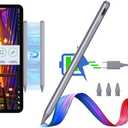 ESR Stylus Pen for iPad, Magnetic Wireless Charging iPad Pencil, Digital Pencil Pro with Tilt Sensitivity and Palm Rejection for iPad Pro 12.9/11, iPad Air 5/4, and iPad Mini 6, Dark Silver