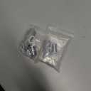 Qrity 2 x Overflow Pipes, Ceramic Sink Overflow Tube, Bathroom Basin, Round Interface, for Overflow Hole Diameter 21-24mm, Tube Length 400mm