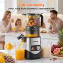 TECHRISE Cold Press Juicer – 6" Wide Chute Fits Whole Fruits & Veggies