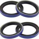 XIKE 4 Pcs 15192TB (10-60) ID 1.500" x OD 1.987" Trailer Hub Wheel Grease Seals, Fits 2,000-2,200 lbs Axles/Spindles BT16. (Blue)