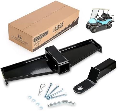 10L0L Golf Cart Trailer Hitch with Bumper Receiver Fits Club Car Precedent (2004+) Factory Style Rear Frame Only