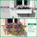 Homsunny Artificial Fake Flowers Plants UV Resistant, Faux Petunias Silk Flowers for Outdoors No Fade, Fake Outdoor Flowers for Planters Spring, Realistic Home Garden Balcony Yard Decor (Purple)