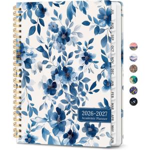 4 x ZOTIA Planner 2026-2027 Jul 2026-Jun 2027 Academic Monthly & Weekly Planner, A-Watercolor Petal
