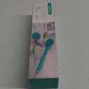 VOYOR Electric Body Brush Back Scrubber Silicone Body Scrubber Two-Way Rotating Brush Head for Deep Cleaning, Exfoliation, 4 Attachments Long Handle IPX6 Rechargeable Shower Brush BC300 (Blue)