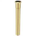 1-1/4 O.D x 12" Brass Slip Joint Extension Tube, Heavy Duty Extension Tube for Bathroom Sink Drain Tailpiece, Brushed Gold