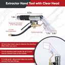 Shop Vac Extractor Kit, Universal Extractor Hose Kit for Shop Vac, Extractor Vacuum Attachment With 25FT Water Line and 10 FT Vacuum Hose & Adapter for Carpet Cleaning