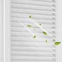 12" x 18" Aluminum Alloy Gable Vent, Never Rust Gable Vents for Shed, Reducing Indoor Temperature - Ideal for Wall, Attic, Shed, Door, and Shipping Container, Vent Opening: 10" x 16" (White)