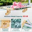 Cat Window Perch for Large Cats Inside, Sturdy Cat Window Hammock Seat with Cooling Mat, Adjustable Cats Platform Bed Shelf Fits Windowsill, Bedside, Desk, Drawers and Cabinet