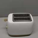 West Bend Timeless 2-Slice Toaster with 7 Browning Levels, Bagel/Waffle/Defrost Settings, High-Lift Lever, Anti-Jam, Easy-Clean Crumb Tray, 2-Slice, White/Gold