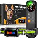 No Shock Dog Training Collar Vibrating Dog Collar with Remote 2000ft, Beep and Vibration Collar for Dogs 10-120lbs, Waterproof | Safe Lock | Painless&Humane to Stop Bad Behaviors