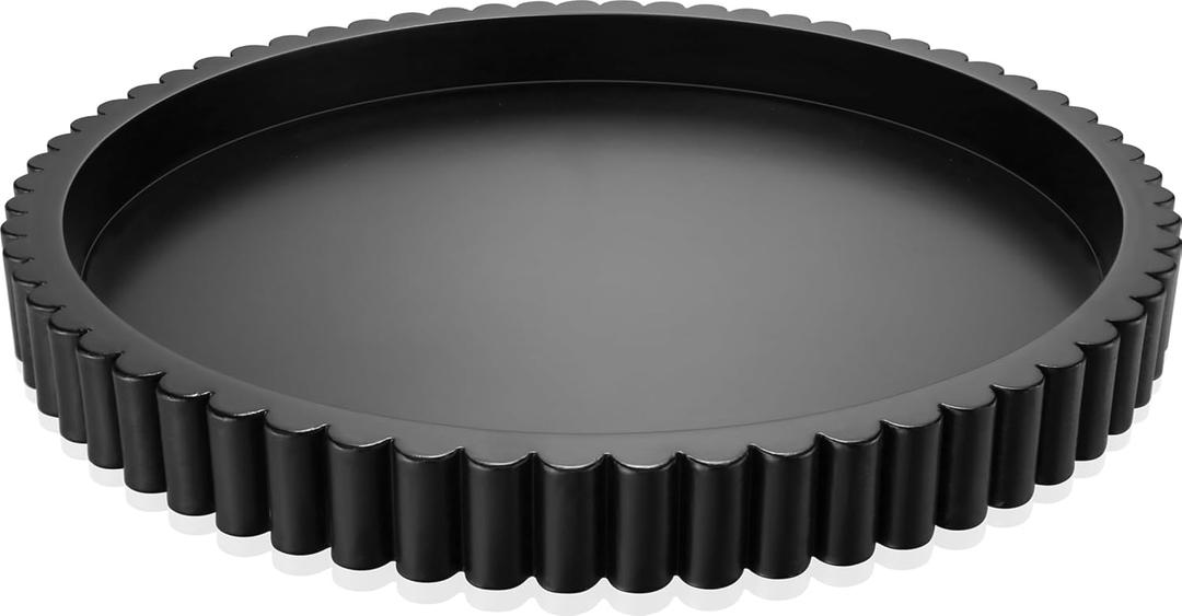 Handmade 12in Decorative Tray for Coffee Table Tray Decor, Black Wooden Decorative Round Tray for Kitchen, Living Room, Home Decor