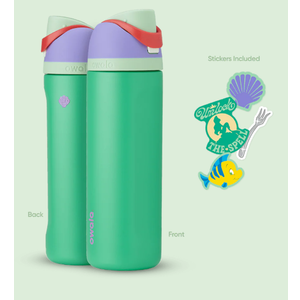 Owala Disney Princess FreeSip Insulated Stainless Steel Water Bottle with Straw for Sports and Travel, BPA-Free Sports Water Bottle, 24 oz, Cinderella