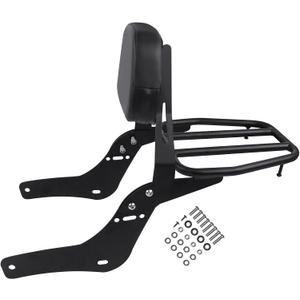 Motorcycle Sissy Bar Backrest Rear Passenger Seat Replacement for Honda Rebel 1100 CMX1100 CMX 1100 2021-2026 Detachable Backrest