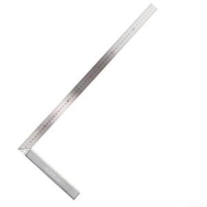 Aluminium Alloy L Shape Angle Square Ruler  Carpenter Measuring Tool for Woodworking & Construction, 250mm to 600mm, Silver(L Style)